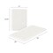 Hastings Home 2-piece Bathroom Rug Set, Memory Foam Mats, Wavy Microfiber Non-Slip Absorbent Runner, White 379950DGW - alternate 3